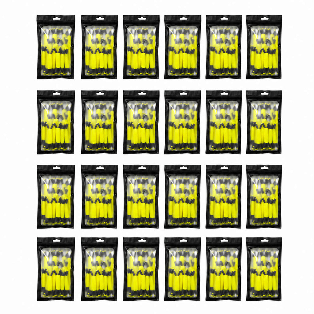 Multiple packages of Photon Burst yellow branch spreaders on a white background.