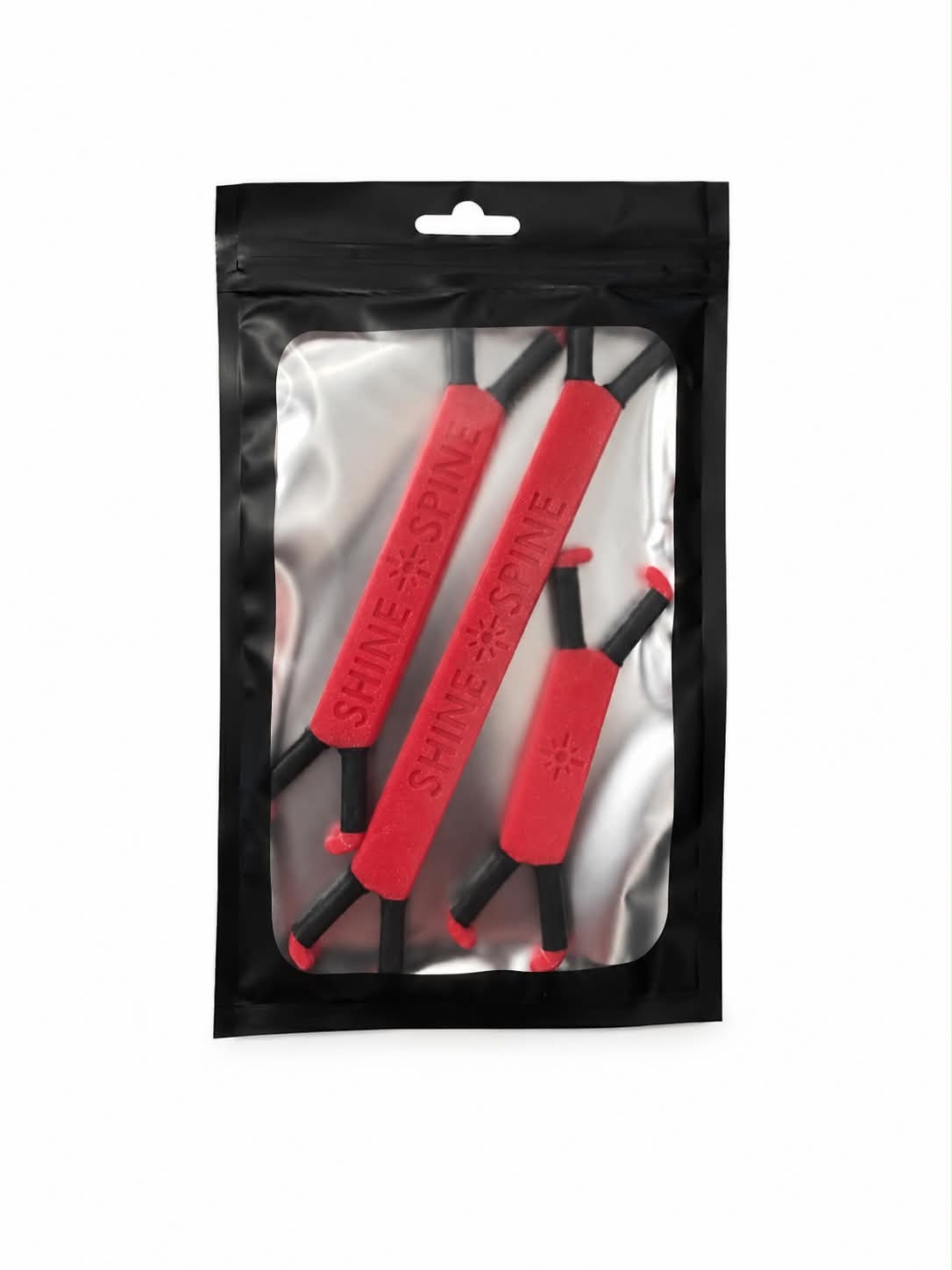 Shine Spine Bloom Pulse Rose Sample Pack branch spreaders in clear packaging with white background