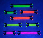 Set of 'Shine Spine' products under UV light